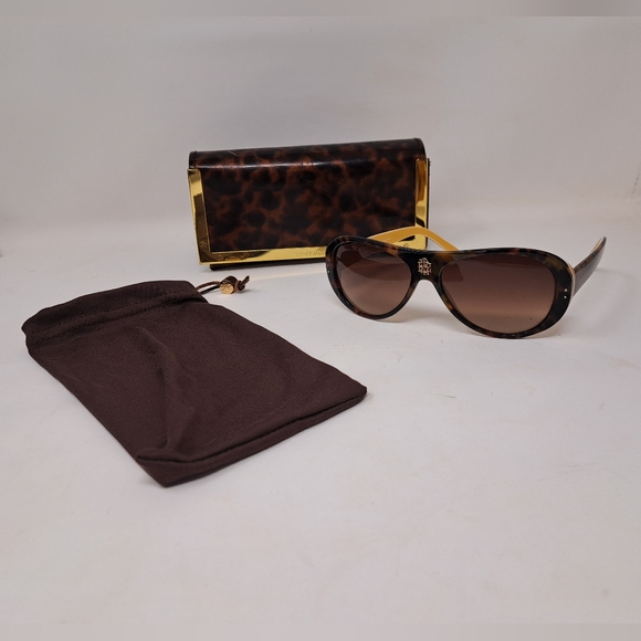 Tory Burch Accessories - Tory Burch Women's Sunglasses Havana Tortoise Logo TY 7016 919/S 57-15-135
